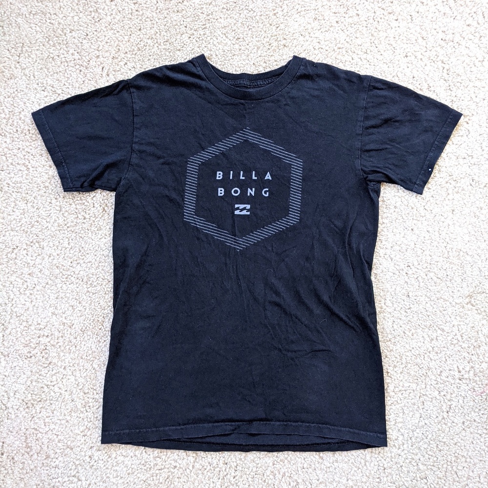 Billabong Logo Short Sleeve T-Shirt Men's Small Black